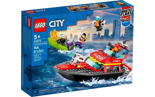 Конструктор LEGO City Човен пожежної бригади (60373)