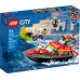 Конструктор LEGO City Човен пожежної бригади (60373) title=