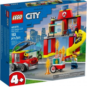 Конструктор LEGO City Пожарное депо и пожарная машина (60375)