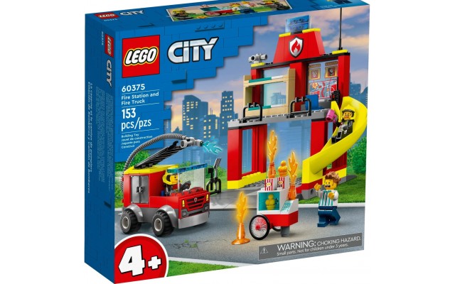 Конструктор LEGO City Пожарное депо и пожарная машина (60375)