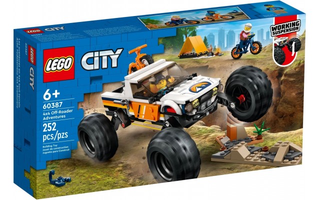 Конструктор LEGO City Приключения на внедорожнике 4x4 (60387)