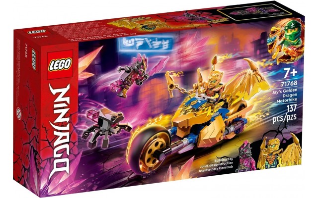 Конструктор LEGO Ninjago Мотоцикл золотого дракона Джея (71768)