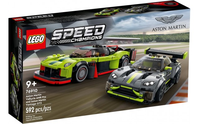 Конструктор LEGO Speed Champions Aston Martin Valkyrie AMR Pro и Aston Martin Vantage GT3 (76910)