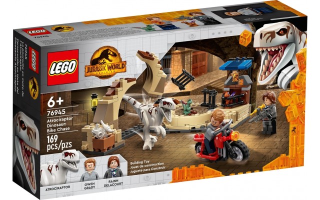Конструктор LEGO Jurassic World Атроцираптор: погоня на мотоциклі (76945)