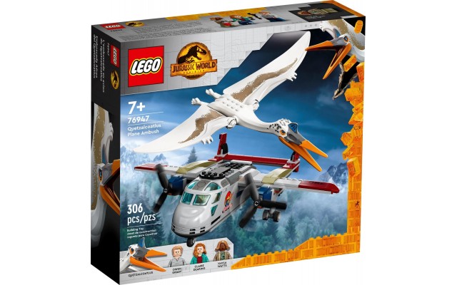 Конструктор LEGO Jurassic World Кетцалькоатль: напад на літак (76947)