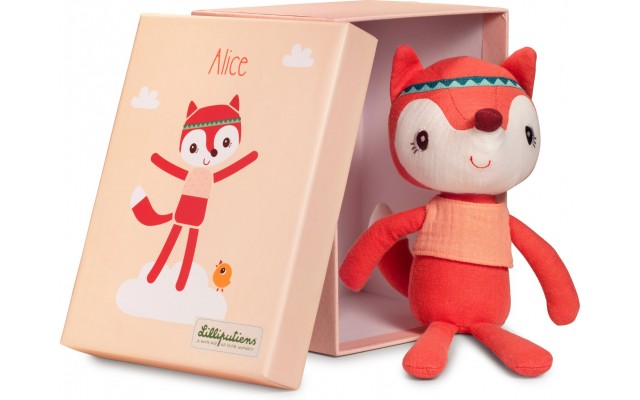 Мягкая игрушка в подарочной коробке Lilliputiens Лисичка Алиса (83291)