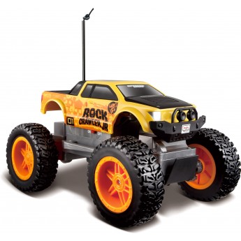 Машинка на р/у монстр-трак Maisto Tech Rock Crawler Jr. жёлто-чёрная (81162 yellow/black)