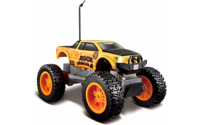 Машинка на р/у монстр-трак Maisto Tech Rock Crawler Jr. жёлто-чёрная (81162 yellow/black)