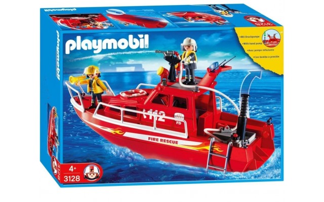 Playmobil 3128 Пожарный катер с водометом - игрушка Плеймобил
