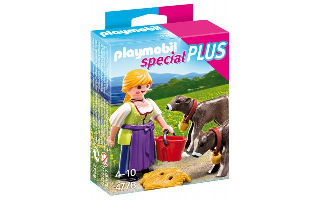 Playmobil 4778 - Крестьянка с телятами - фигурки Плеймобил Special Plus