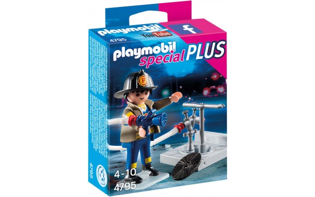 Playmobil 4795 - Пожарник с гидрантом - фигурка Плеймобил Special Plus