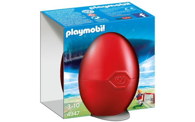 Playmobil 4947 Футболист и ворота в подарочном яйце - фигурка Плеймобил