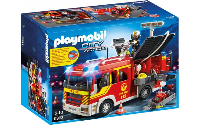 Playmobil 5363 - Пожарная машина со светом и звуком - машинка Плеймобил City Action