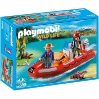 Playmobil 5559 - Човен з браконьєрами - ігровий набір Плеймобіл Wild Life