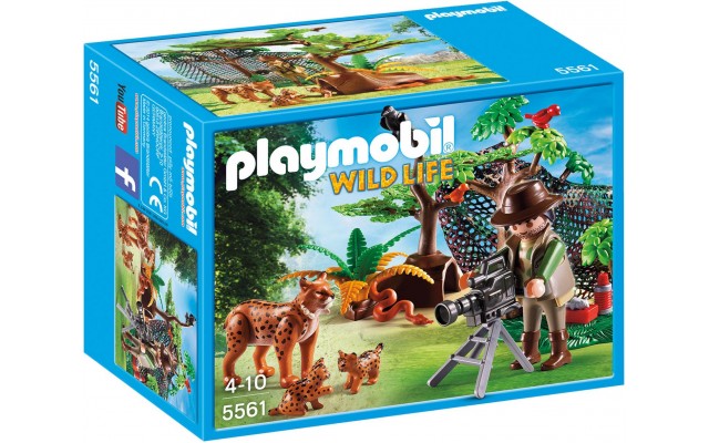 Playmobil 5561 Кинооператор с семьей рысей - игровой набор Плеймобил