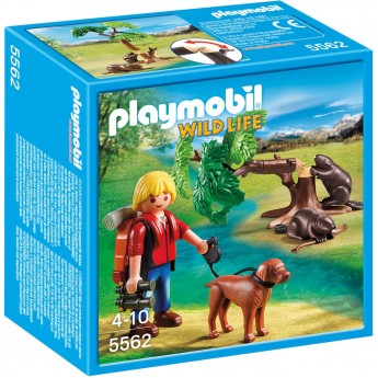 Playmobil 5562 Бобры и юный натуралист с собакой - игровой набор Плеймобил