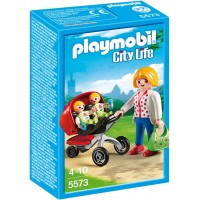 Playmobil 5573 - Мама з близнюками в колясці - ігровий набір Плеймобіл City Life