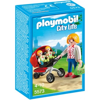 Playmobil 5573 - Мама з близнюками в колясці - ігровий набір Плеймобіл City Life