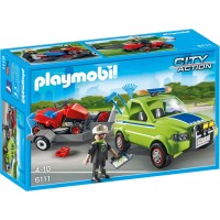 Playmobil 6111 Автомобиль с газонокосилкой на прицепе - игрушка Плеймобил