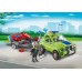 Playmobil 6111 Автомобіль з газонокосаркою на причепі - іграшка Плеймобіл title=