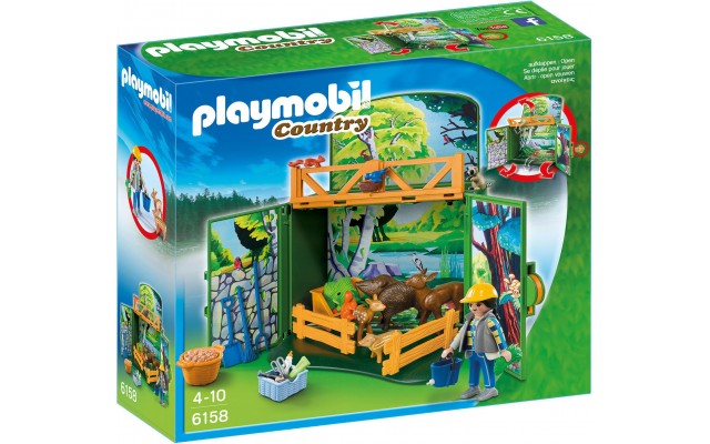 Playmobil 6158 Переносной домик с лесными зверятами - игровой набор Плеймобил