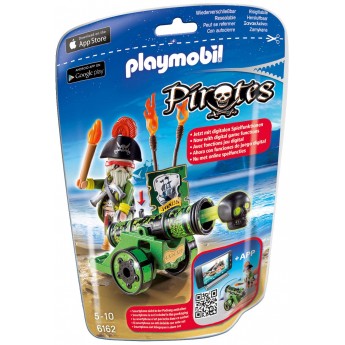 Playmobil 6162 Зелена інтерактивна гармата і капітан піратів - фігурки Плеймобіл