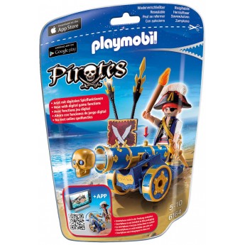 Playmobil 6164 Синя гармата з капітаном піратів - фігурки Плеймобіл