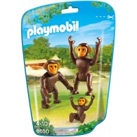 Playmobil 6650 - Семья Шимпанзе - фигурки Плеймобил City Life