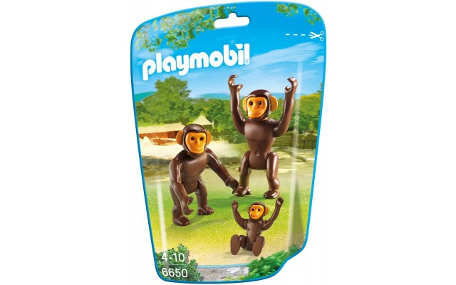 Playmobil 6650 - Семья Шимпанзе - фигурки Плеймобил City Life