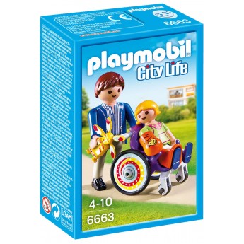 Playmobil 6663 Дитина в лікарняному візку - ігровий набір Плеймобіл