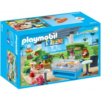 Playmobil 6672 Летний магазин-закусочная с фигурками - игровой набор Плеймобил