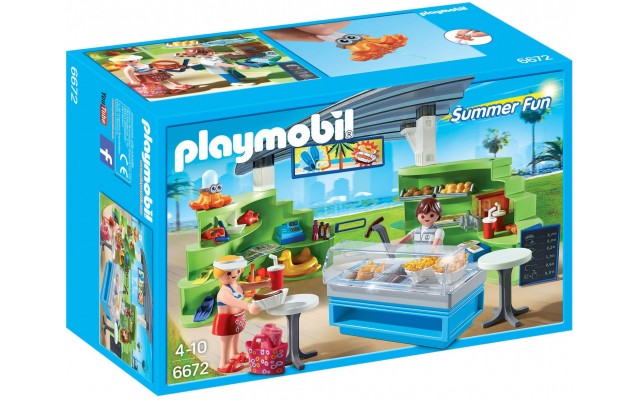 Playmobil 6672 Летний магазин-закусочная с фигурками - игровой набор Плеймобил