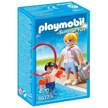 Playmobil 6677 Учитель по плаванию и ребенок - фигурки Плеймобил