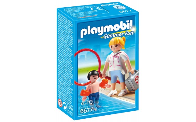 Playmobil 6677 Учитель з плавання і дитина - фігурки Плеймобіл