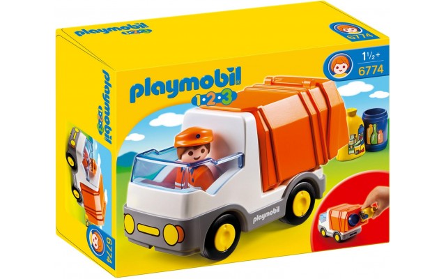 Playmobil 6774 - Мусоровоз-фургон с функцией сортера - машинка Плеймобил 1.2.3