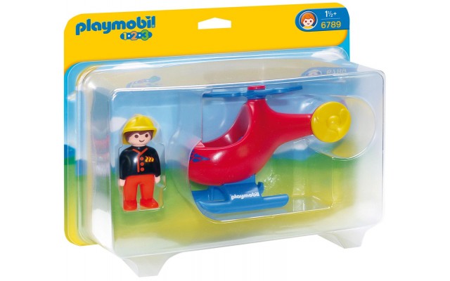 Playmobil 6789 - Пожарный вертолет - игрушка Плеймобил 1.2.3