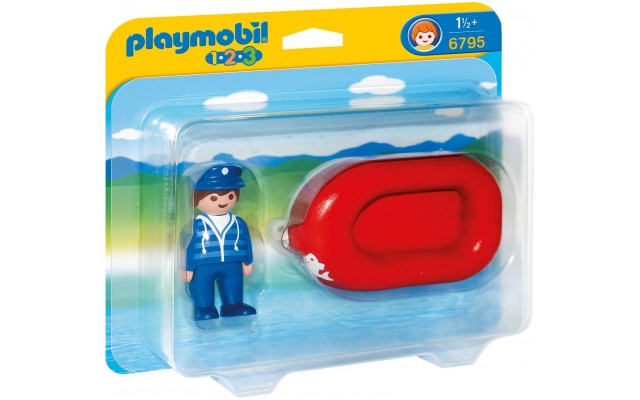Playmobil 6795 Человечек на надувной лодке - игрушка Плеймобил