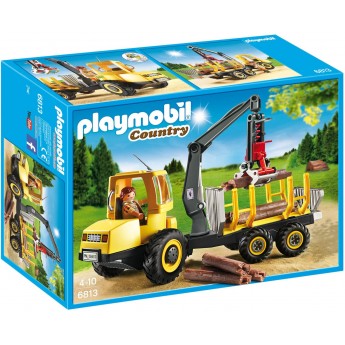 Playmobil 6813 Лесовоз с манипулятором - машинка Плеймобил