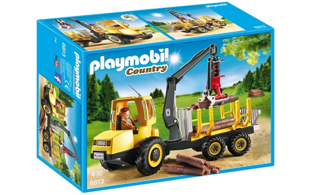Playmobil 6813 Лесовоз с манипулятором - машинка Плеймобил