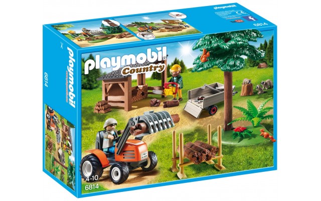 Playmobil 6814 - Лесопилка с трактором - игровой набор Плеймобил Country
