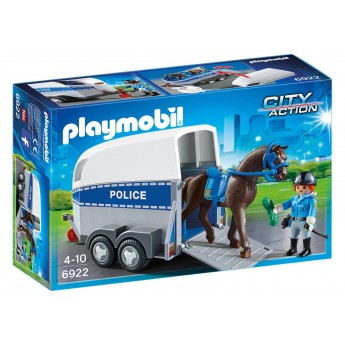 Playmobil 6922 Поліцейський причіп-коневозка з фігурками - іграшка Плеймобіл
