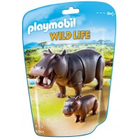 Playmobil 6945 - Бегемот з дитинчам - фігурки Плеймобіл Wild Life