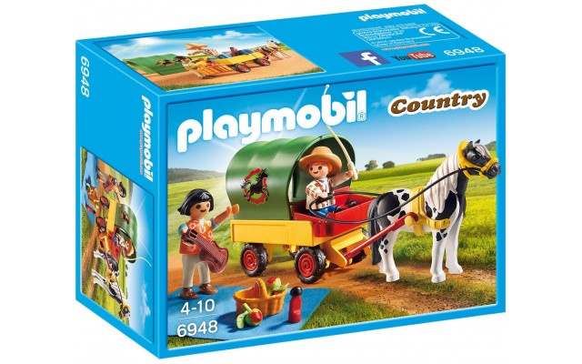 Playmobil 6948 Пікнік і поні з візком - ігровий набір Плеймобіл