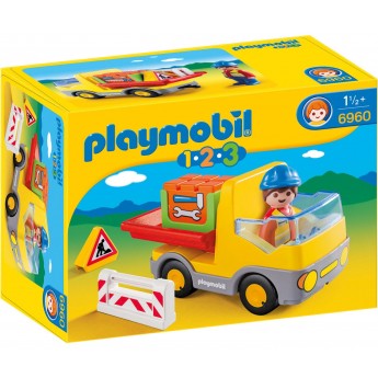 Playmobil 6960 Самоскид з дорожніми аксесуарами - іграшка Плеймобіл