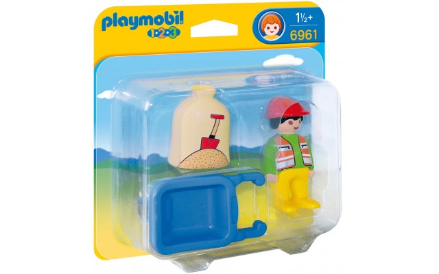 Playmobil 6961 Будівельник з тачкою - фігурка Плеймобіл