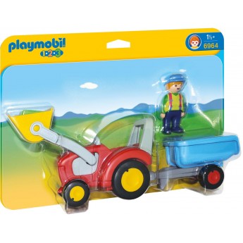 Playmobil 6964 - Трактор з трейлером - іграшка Плеймобіл 1.2.3