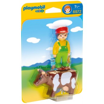 Playmobil 6972 Фермер з коровою - фігурки Плеймобіл