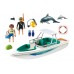 Playmobil 6981 Моторная лодка с дайвером - игрушка Плеймобил title=