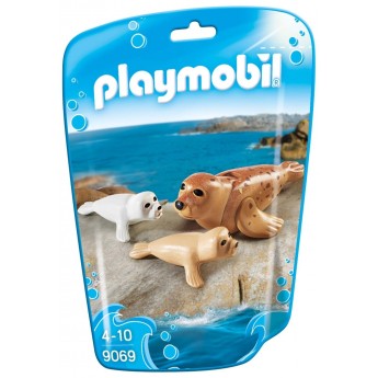 Playmobil 9069 Тюлень с детёнышами - фигурки Плеймобил