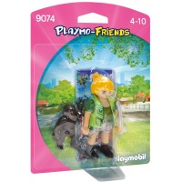 Playmobil 9074 - Смотритель зоопарка с детенышем гориллы - фигурка Плеймобил Playmo-Friends